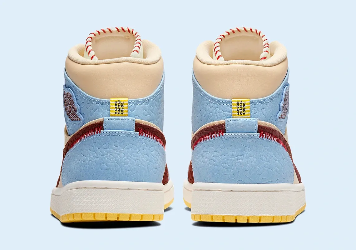 Air Jordan 1 Mid SE Fearless Maison Chateau Rouge