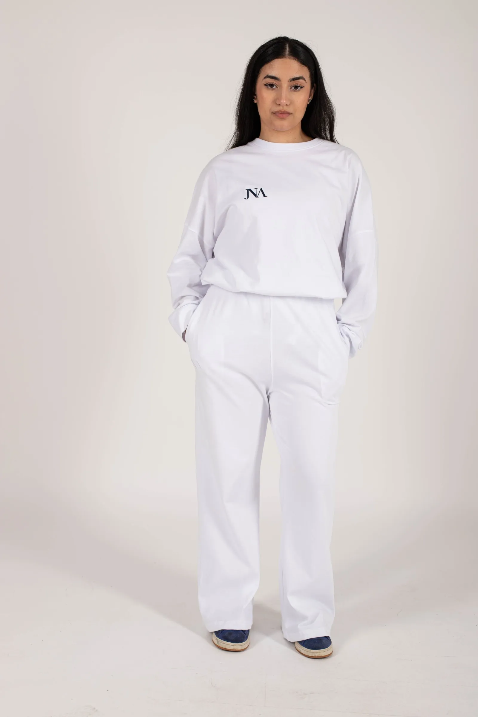 pantalon droit en coton pour femme