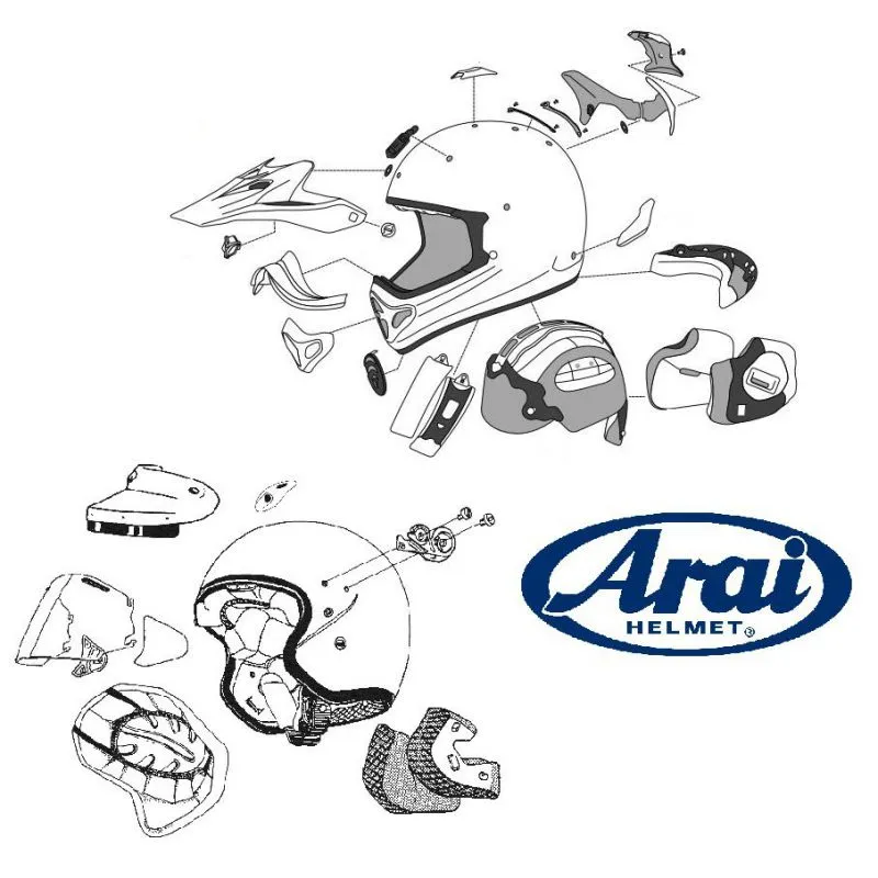 TOUR DE COU ARAI MX-V NECKROLL GREY XS CASQUE OFFROAD